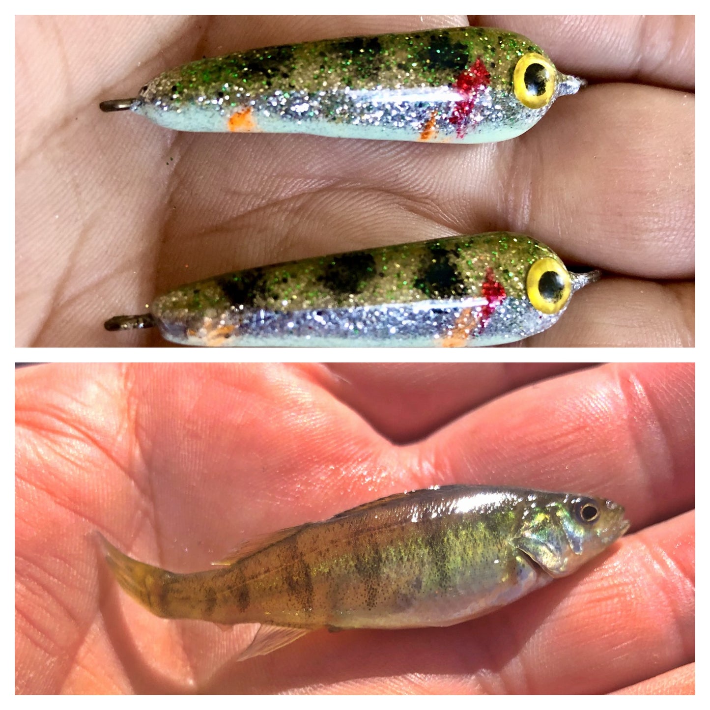 3/8 oz Dirty Perch Widdow minnow