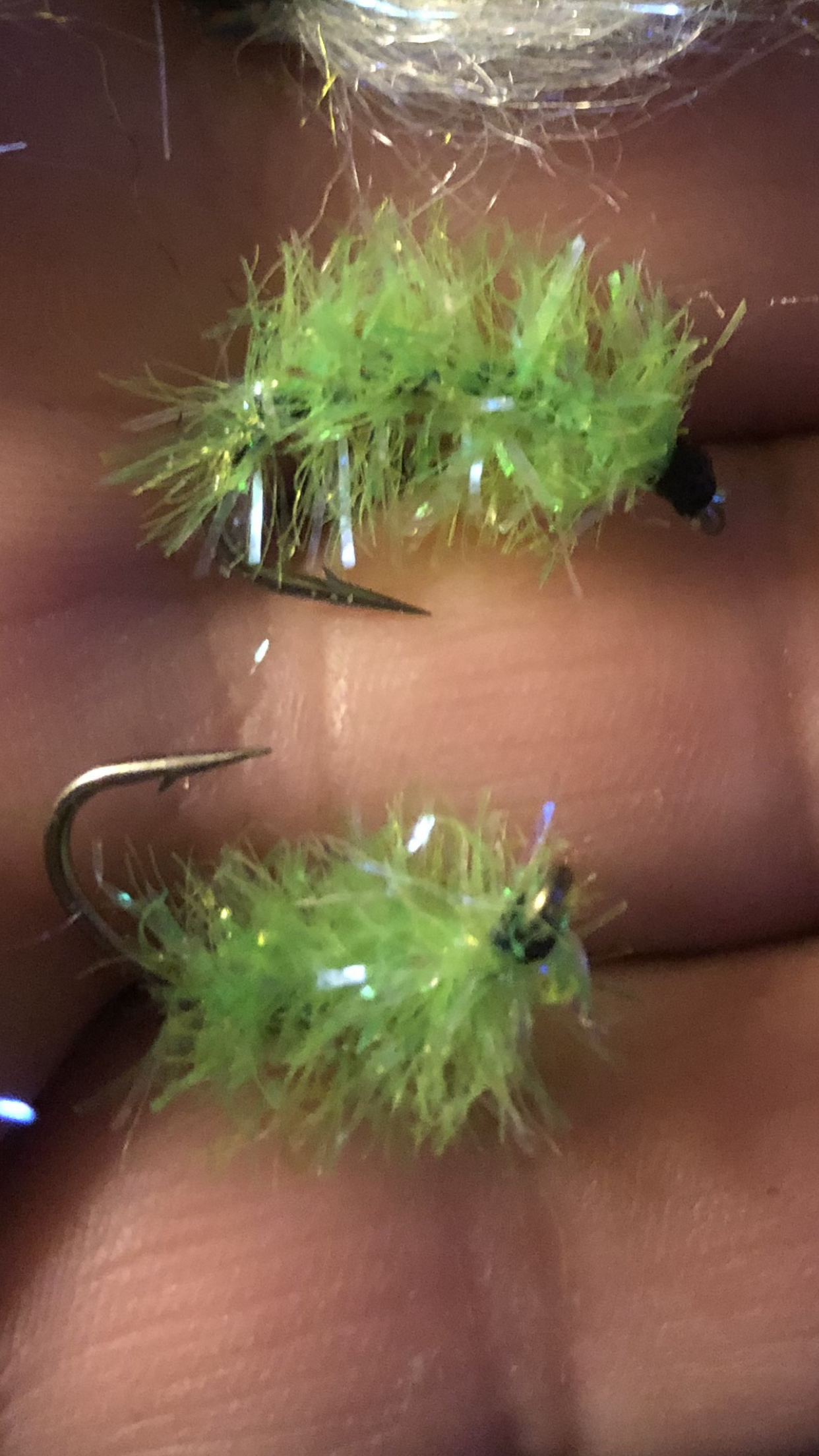 Whitefish fly fuzzy grub