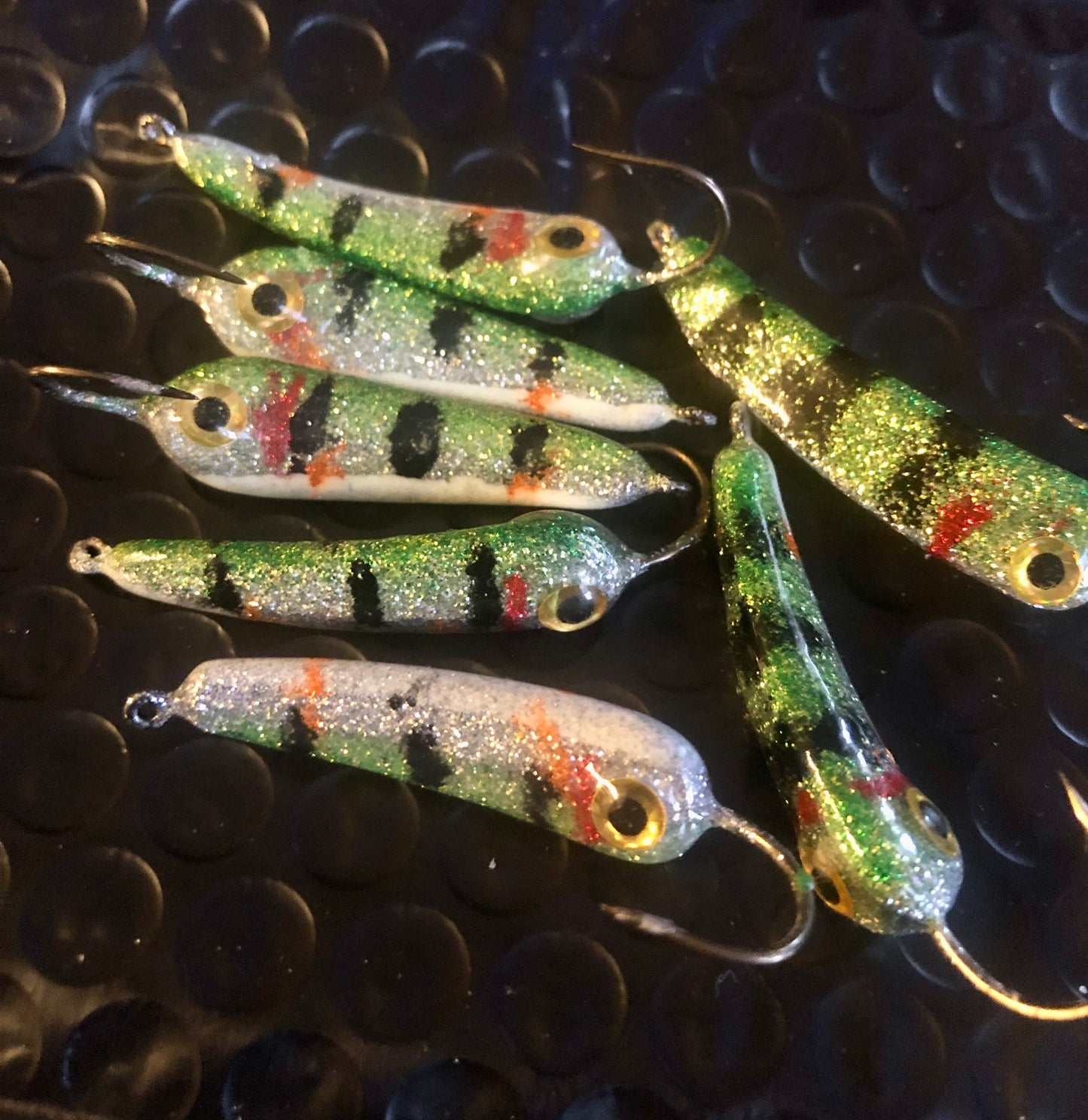 True perch natural silver widow minnow