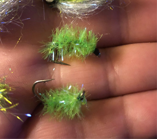Whitefish fly fuzzy grub
