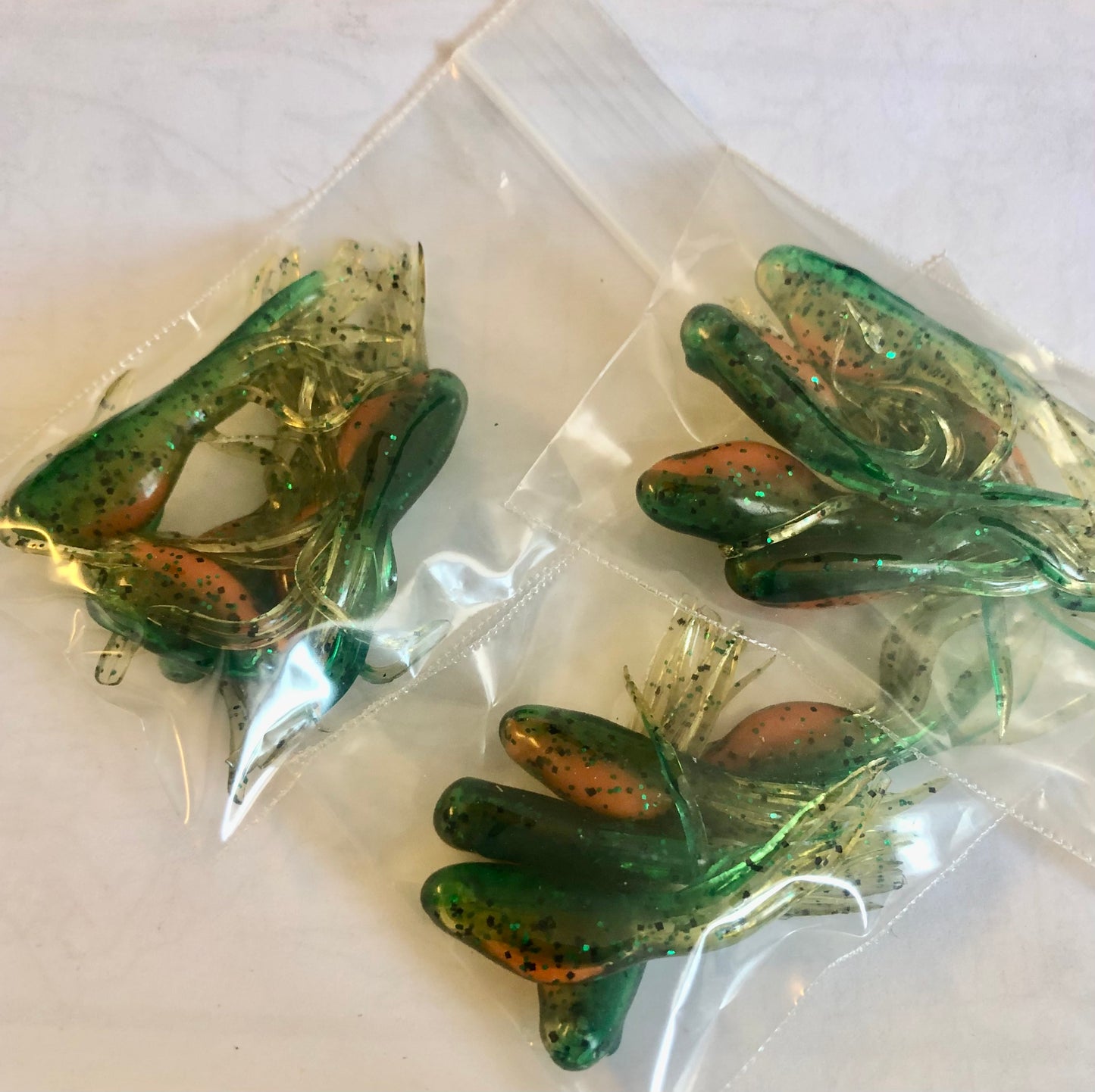 Beer gut perch tubes two options chartreuse or dark green 5pk